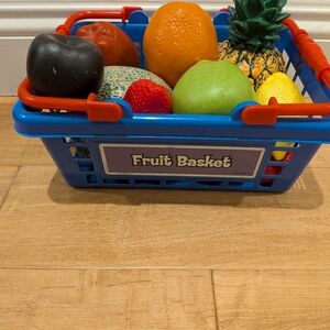 Lakeshore Learning Shopping Fruit Basket Pretend Play Kitchen